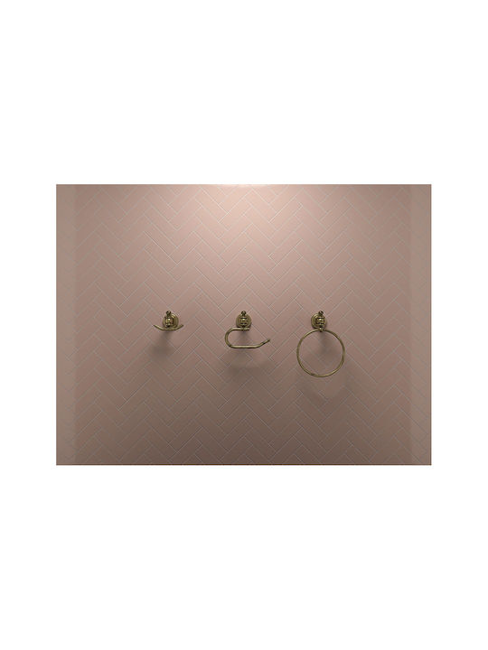 Verdi Retro Double Wall-Mounted Bathroom Hook Bronze 0360266