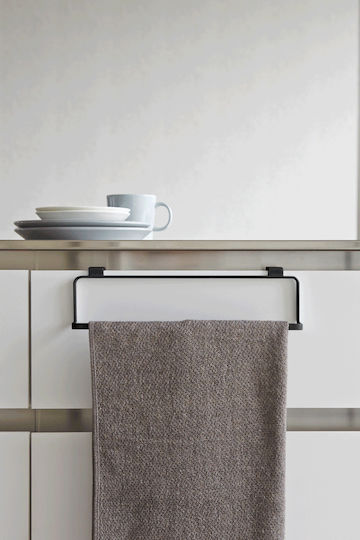 Yamazaki YMZK Schiene Badezimmer Einzel Wandmontage ​30x8cm Schwarz