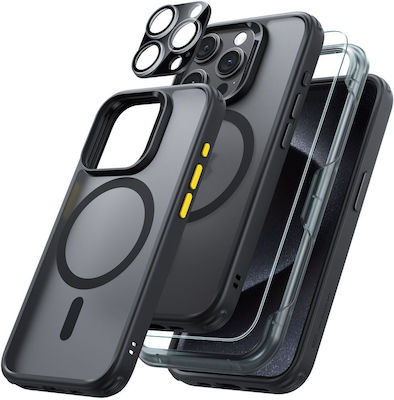 ESR Classic Halolock Back Cover Silicone Durable Black (iPhone 15 Pro)