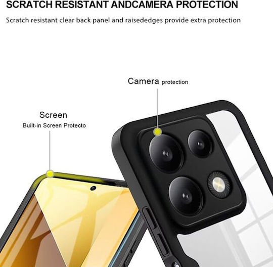 Techsuit ColorVerse 360 Full Cover Set with Tempered Glass Blue Poco X6 Pro