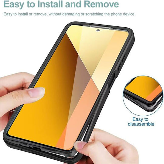 Techsuit ColorVerse 360 Full Cover Set with Tempered Glass Blue Poco X6 Pro
