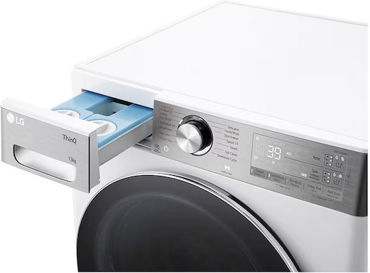 LG Πλυντήριο Ρούχων 13kg με Τεχνολογία Ατμού 1400 Στροφών AI DD F4WR913P3WA