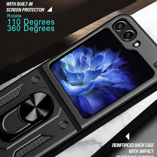 Techsuit Camshield Back Cover Πλαστικό / Σιλικόνης Μαύρο (Samsung Galaxy Z Flip6)