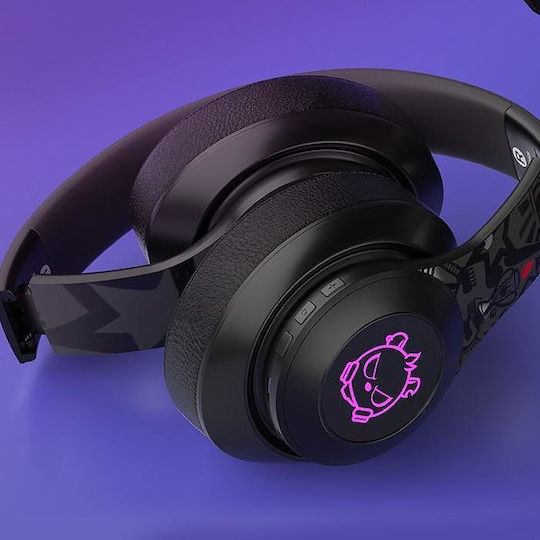 Nubi BH10 Angry Bear Wireless Over Ear Gaming Headset with Connection Bluetooth Black / White