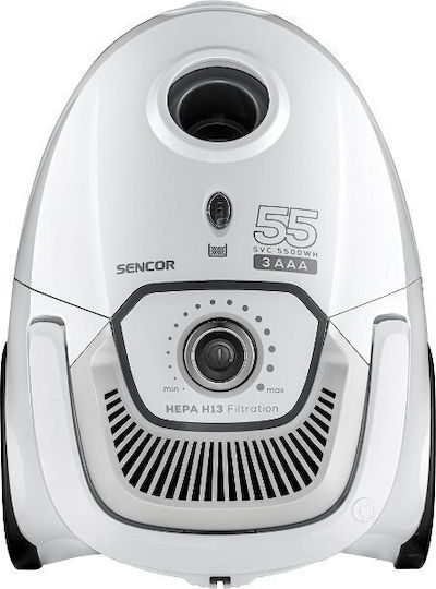Sencor Ηλεκτρική Σκούπα 700W με Σακούλα 2lt Λευκή