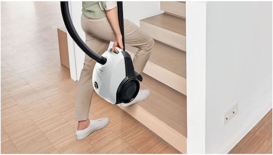 Bosch BGLS2WH1H Ηλεκτρική Σκούπα 600W με Σακούλα 3.5lt Λευκή