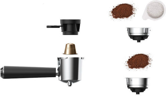 Primo PREM-40444 Automatic Espresso Machine 1050W Pressure 20bar Black-Chrome