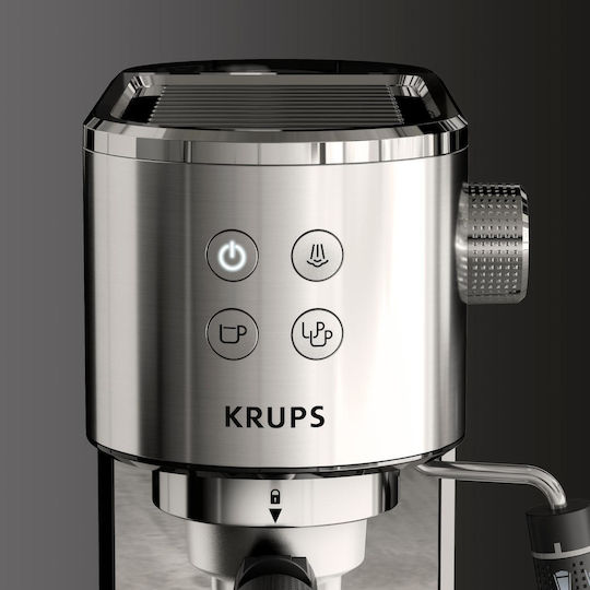 Krups Virtuoso Espressomaschine 1350W Druckreiniger 15bar Silber XP440C