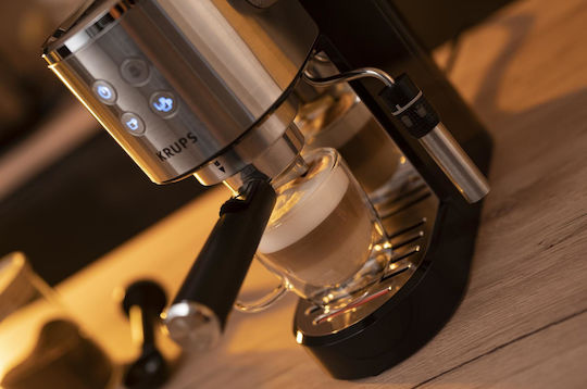 Krups Virtuoso Espressomaschine 1350W Druckreiniger 15bar Silber XP440C