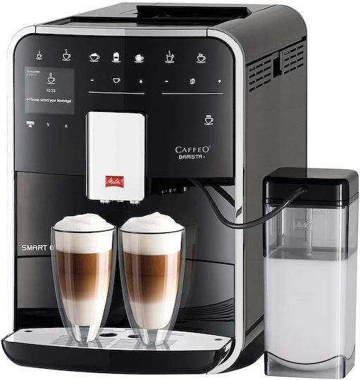 Melitta T Smart F83/0-102 Automatic Espresso Machine 1450W Pressure 15bar for Cappuccino with Grinder and Wi-Fi Black
