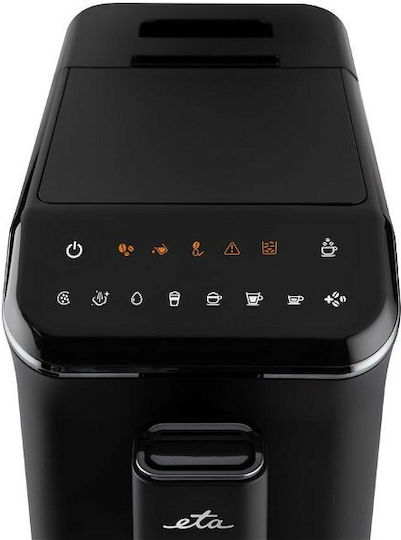 ETA Nero Crema Αυτόματη Μηχανή Espresso 1350W Πίεσης 20bar για Cappuccino με Μύλο Άλεσης Μαύρη 8180 90000