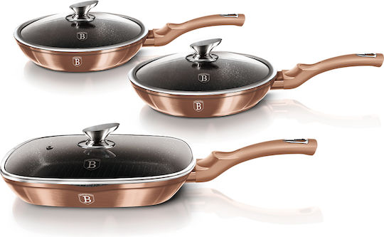 Berlinger Haus Metallic Line Pfannen-Set 3 Töpfe Berlinger Haus Metallic Line Pfannen-Set 3 Töpfe