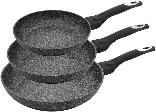 Klausberg Klausberg Aluminum Pans Set Black with Non-stick Interior Coating 3 Pieces