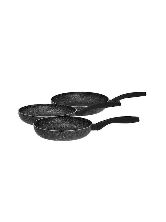 KING Hoff KING Hoff Aluminum Marble Pots & Pans Set with Non-stick Interior Coating 3 Pieces