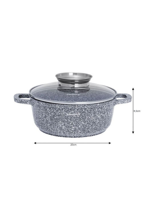 Klausberg Pots Set of Aluminum with Ceramic Coating Grey 3pcs