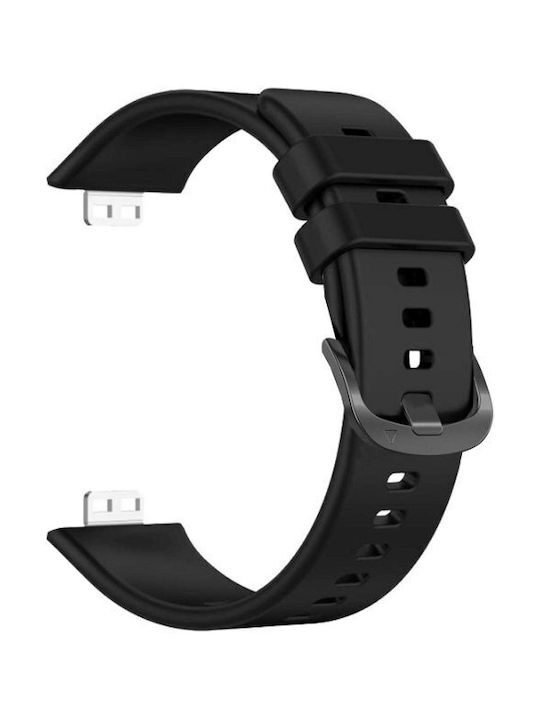Fixed Silicone Strap for Huawei Watch Fit Black