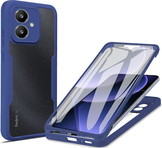 Techsuit ColorVerse 360 Full Cover Silicone Set with Tempered Glass Blue (Xiaomi Redmi 13C 5G)