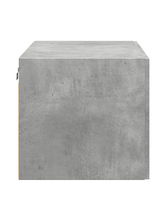 Wand Wohnzimmer Schrank aus Spanplatte Grau 80x42.5x40cm