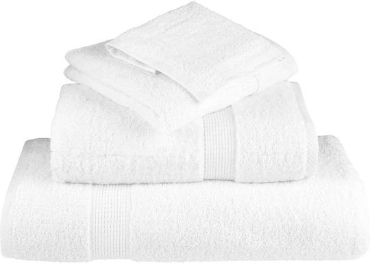 vidaXL Bath Towel Set 6 pcs White Weight 600gsm