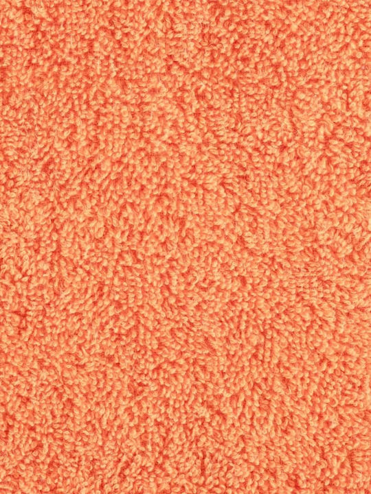 vidaXL Bath Towel 100x200cm Orange 10 Pieces Weight 600gsm