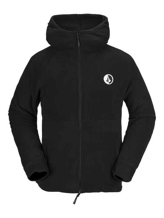 Volcom V-Science Herren Sweatshirt Jacke mit Kapuze Schwarz