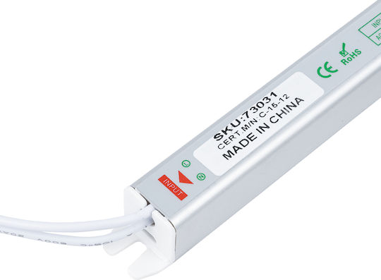 GloboStar Reglabil Dimmable Sursă de alimentare LED IP20 Putere 18W cu Tensiune de Ieșire 12V