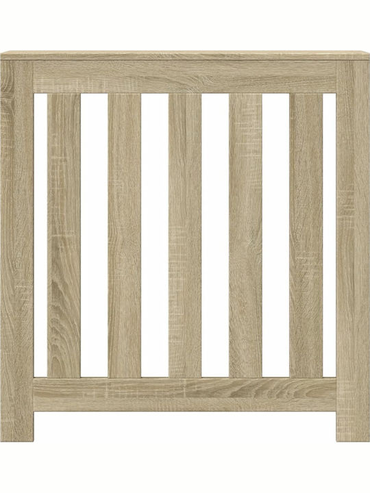 vidaXL Brown Particleboard Radiator Cover 78x20x82cm