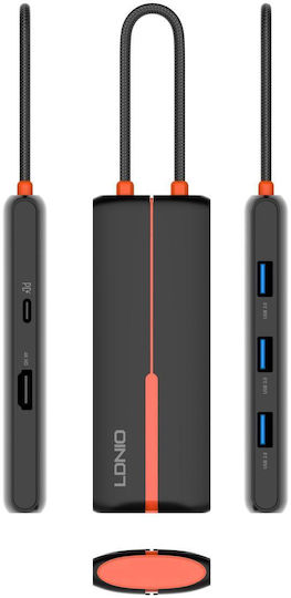 Ldnio USB-C Docking Station with HDMI 4K PD Black
