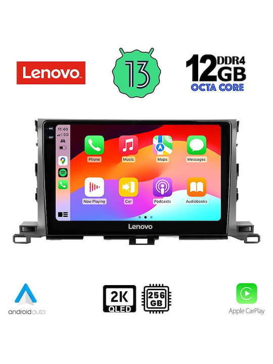 Lenovo Car Audio System for Toyota Highlander BMW X1 / X3 / X4 2014-2019 (Bluetooth/USB/AUX/WiFi/GPS/Apple-Carplay/Android-Auto) with Touch Screen 10"