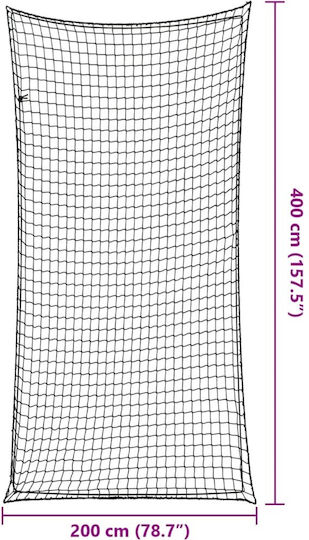 vidaXL Car Luggage Net Black 200x200cm
