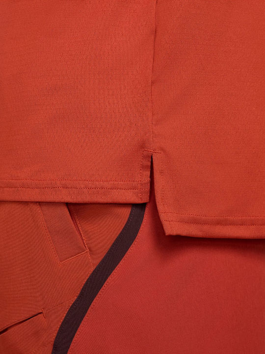 Nike FD5320-626 Men's Red Tennis Blouse