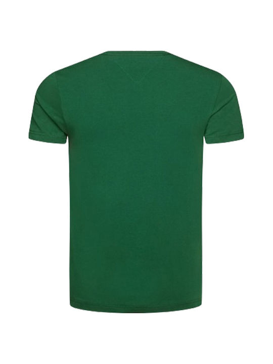 Tommy Hilfiger T-shirt Bărbătesc cu Mânecă Scurtă Verde