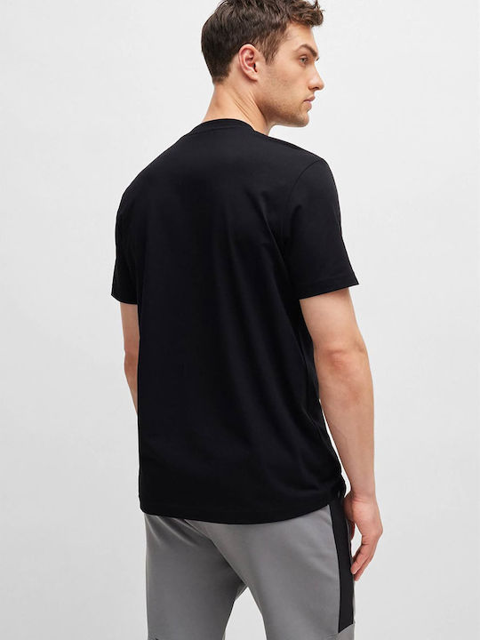 Hugo Boss T-shirt Bărbătesc cu Mânecă Scurtă Negru