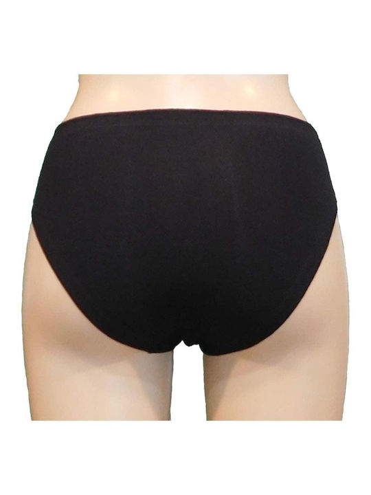 Βαμβακερά Γυναικεία Slip 3Pack χωρίς Ραφές Μαύρο