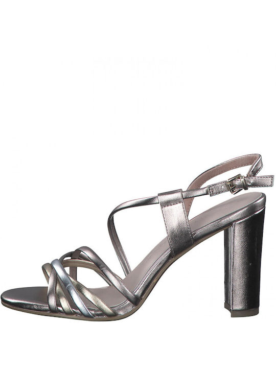 Marco Tozzi Damen Sandalen in Silber Farbe