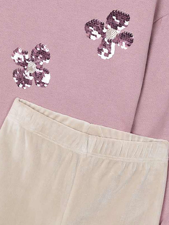 Mayoral Kids Set with Leggings Winter 2pcs Beige