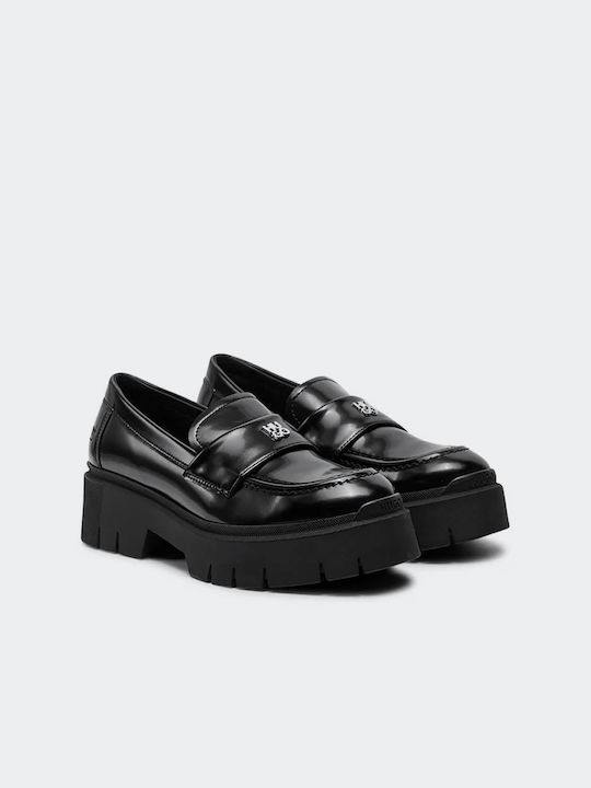 Hugo Women's Loafers in Black Color