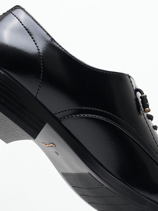Women's Leather Oxford Shoes Black