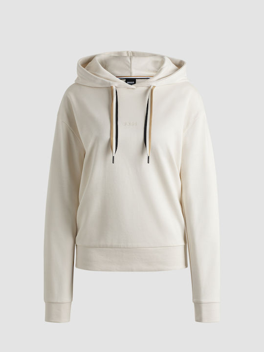 Hugo Boss Women's Hooded Sweatshirt Ecru