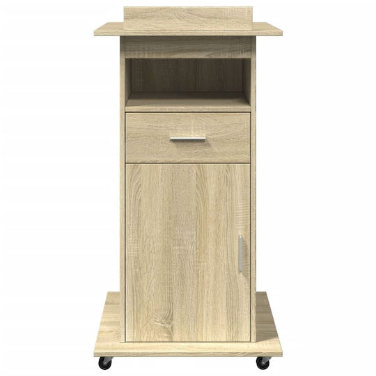 vidaXL Stand Music Height 107-107cm Brown 848026