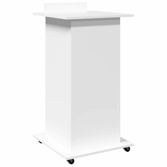 vidaXL Stand Music Height 107-107cm White 848024
