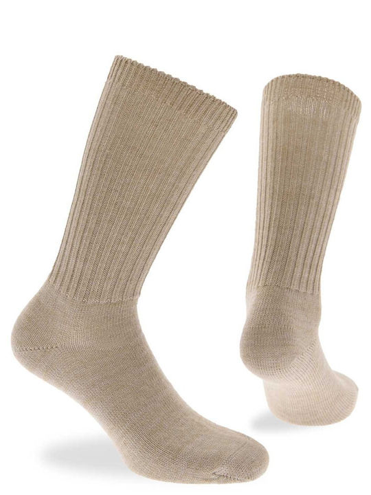 Walk W2063 Herren Thermo Socken Beige