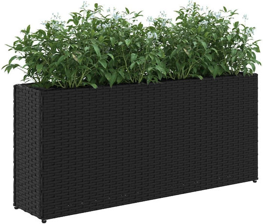 vidaXL Zardiniere Plas­tice Negre 90x20x40cm