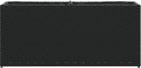 vidaXL Zardiniere Plas­tice Negre 90x20x40cm