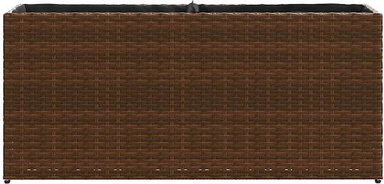 vidaXL Grădină Planter Box Plastic Maro 90x20x40cm.