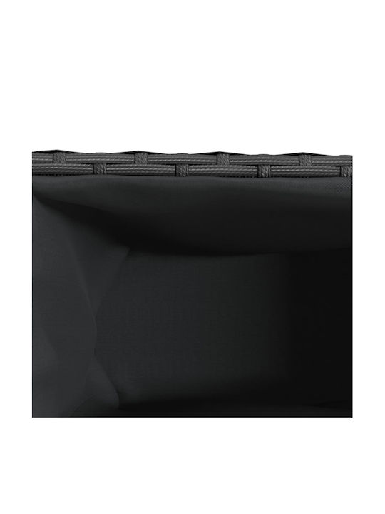 vidaXL Garten Blumenkasten Kunststoff Schwarz 107x32x38cm.