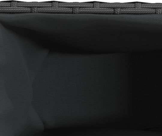 vidaXL Garden Planter Box Plastic Black 107x32x38cm.
