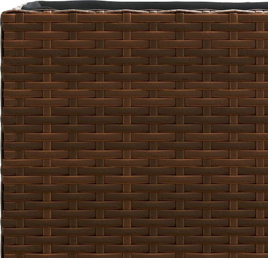 vidaXL Grădină Planter Box Plastic Maro 90x20x40cm.