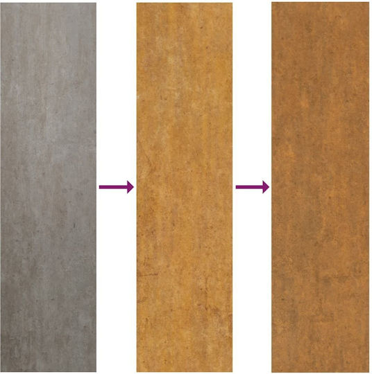vidaXL Metal Fence Gate in Brown Color 80cm x 1.05m