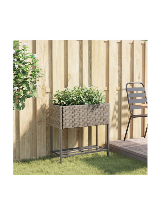 vidaXL Κήπου Ράφι Planter Box in Gray Color 366389